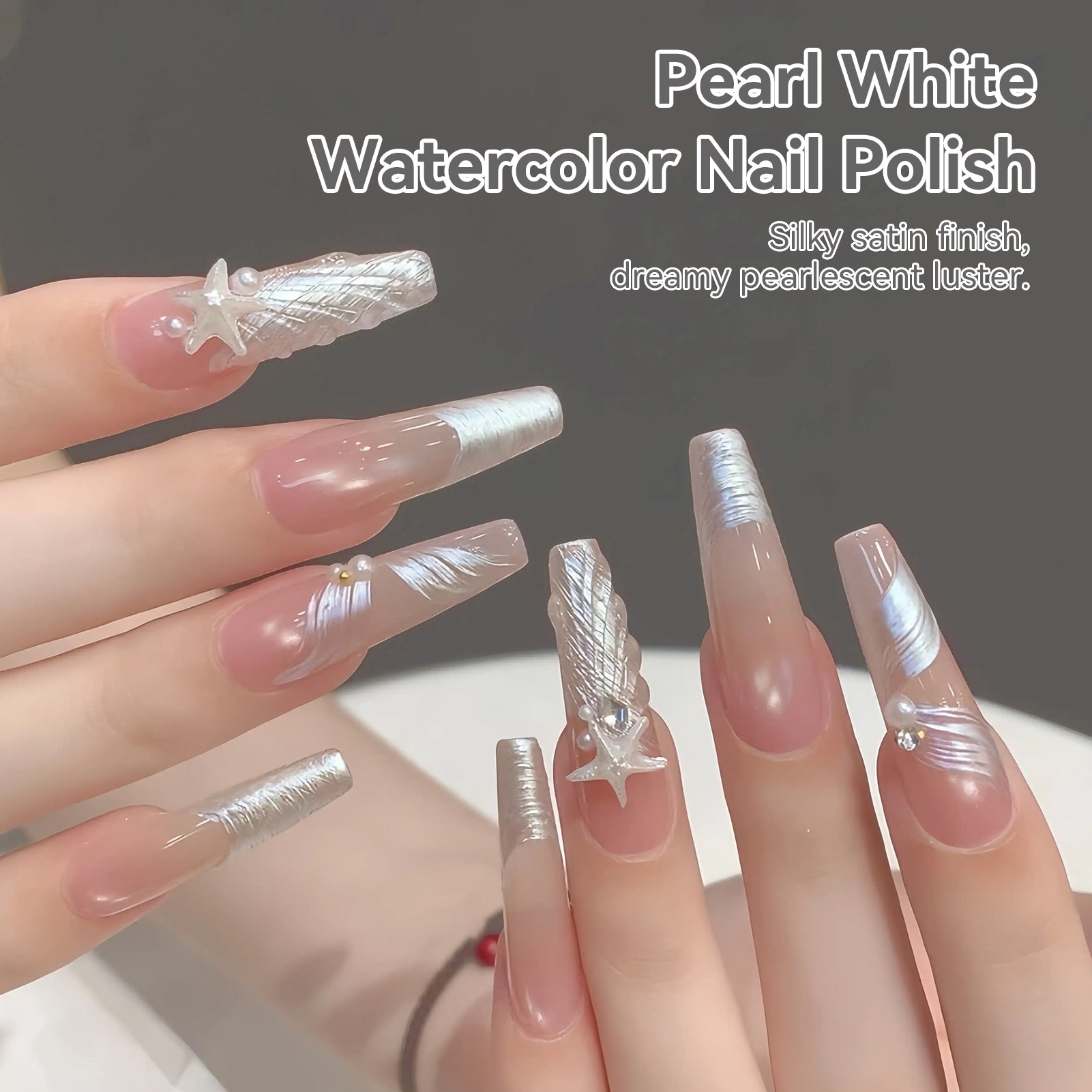 Pearl White Watercolor Nail Polish 15ml