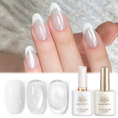2pcs Set French Cat Magnetic Nails Kit #09 Gel Nail Polish BORN PRETTY 