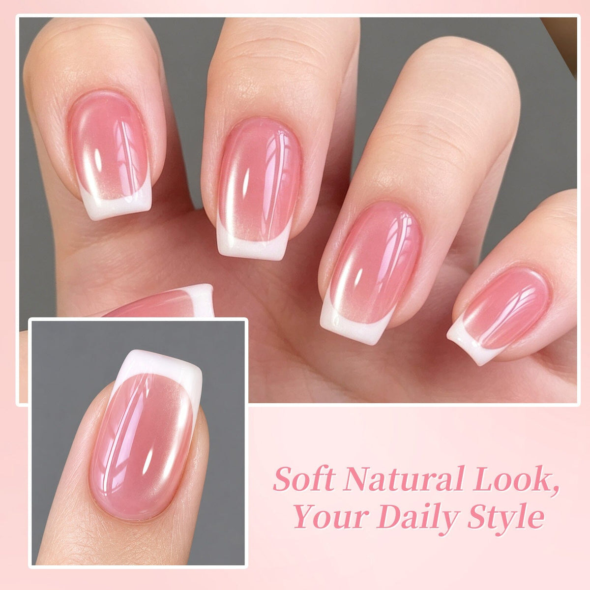 2pcs Set French Cat Magnetic Nails Kit #11 Gel Nail Polish BORN PRETTY 