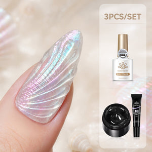 Aurora Shell - 3pcs Gel Set Gel Nail Polish BORN PRETTY Set 02 