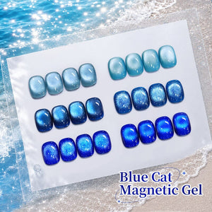 3pcs Ocean Wave Cat Magnetic Gel Set 10ml Gel Nail Polish BORN PRETTY 