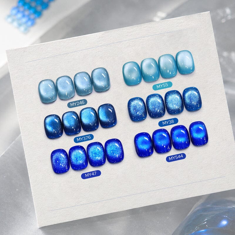 3pcs Ocean Wave Cat Magnetic Gel Set 10ml Gel Nail Polish BORN PRETTY 