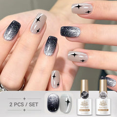 Reflective Cat Magnetic Gel MY653 & MY03 10ml Gel Nail Polish BORN PRETTY 