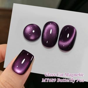 Colored Cat Magnetic Gel MY689 Butterfly Pea 15ml Gel Nail Polish BORN PRETTY 
