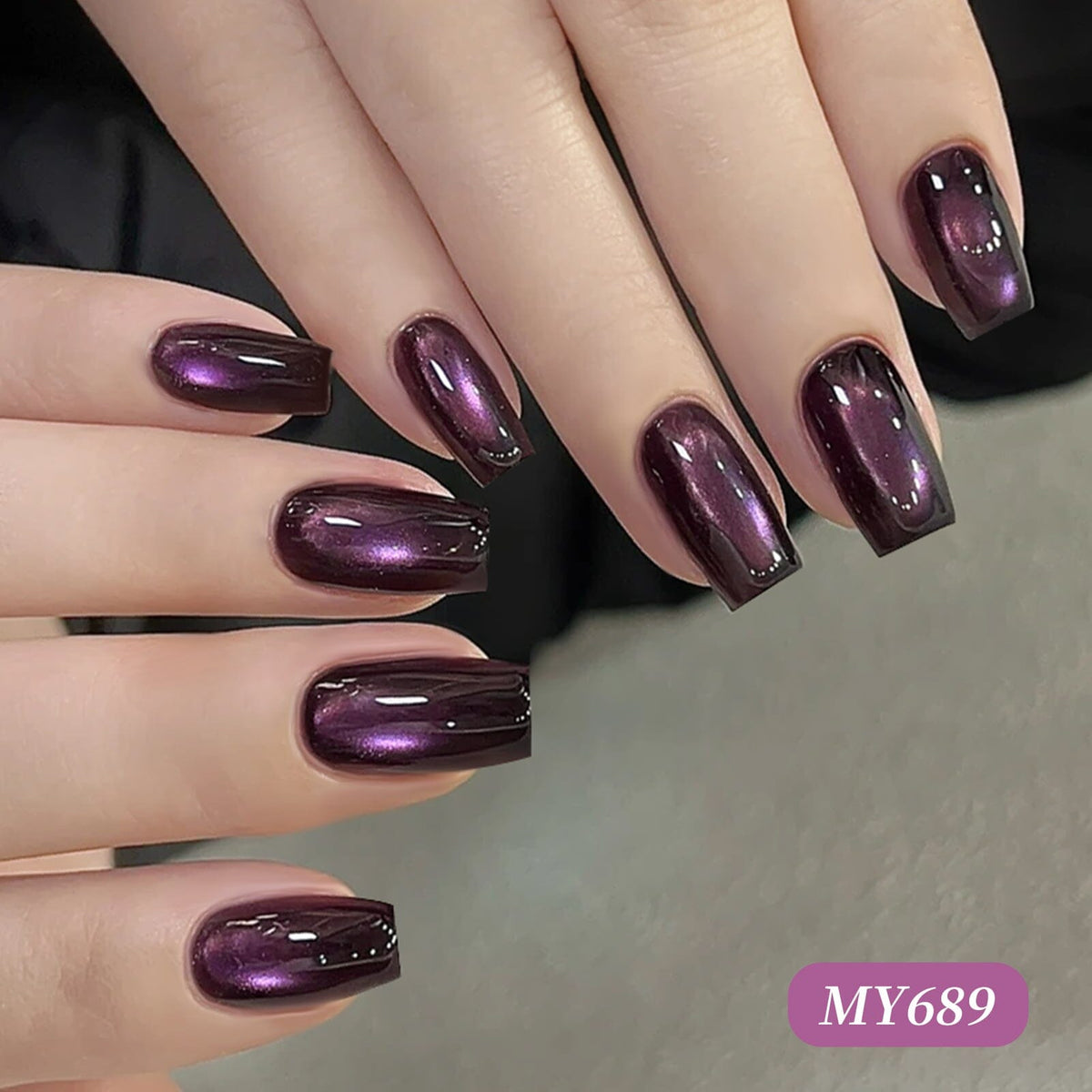 Colored Cat Magnetic Gel MY689 Butterfly Pea 15ml Gel Nail Polish BORN PRETTY 