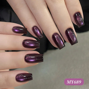 Colored Cat Magnetic Gel MY689 Butterfly Pea 15ml Gel Nail Polish BORN PRETTY 