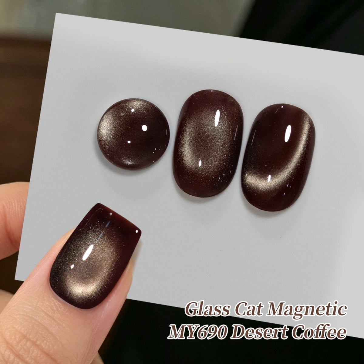 Colored Cat Magnetic Gel MY690 Desert Coffee 15ml Gel Nail Polish BORN PRETTY 