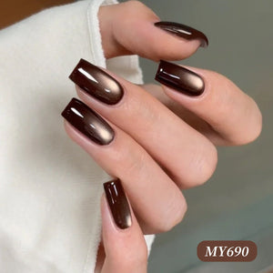 Colored Cat Magnetic Gel MY690 Desert Coffee 15ml Gel Nail Polish BORN PRETTY 