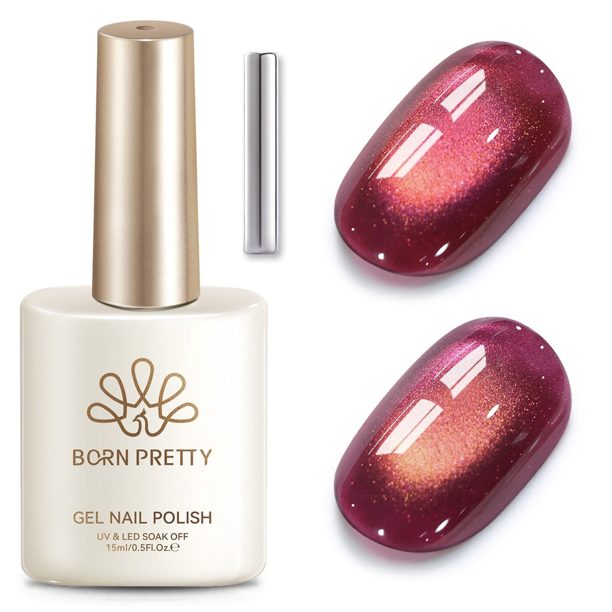 Colored Cat Magnetic Gel MY680 Spicy 15ml Gel Nail Polish BORN PRETTY 
