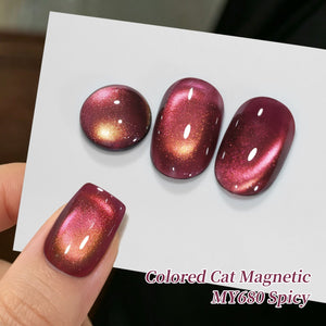 Colored Cat Magnetic Gel MY680 Spicy 15ml Gel Nail Polish BORN PRETTY 