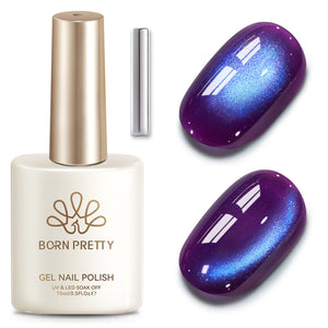 Colored Cat Magnetic Gel MY563-MY691 15ml Gel Nail Polish BORN PRETTY MY684 Aurora Violet 