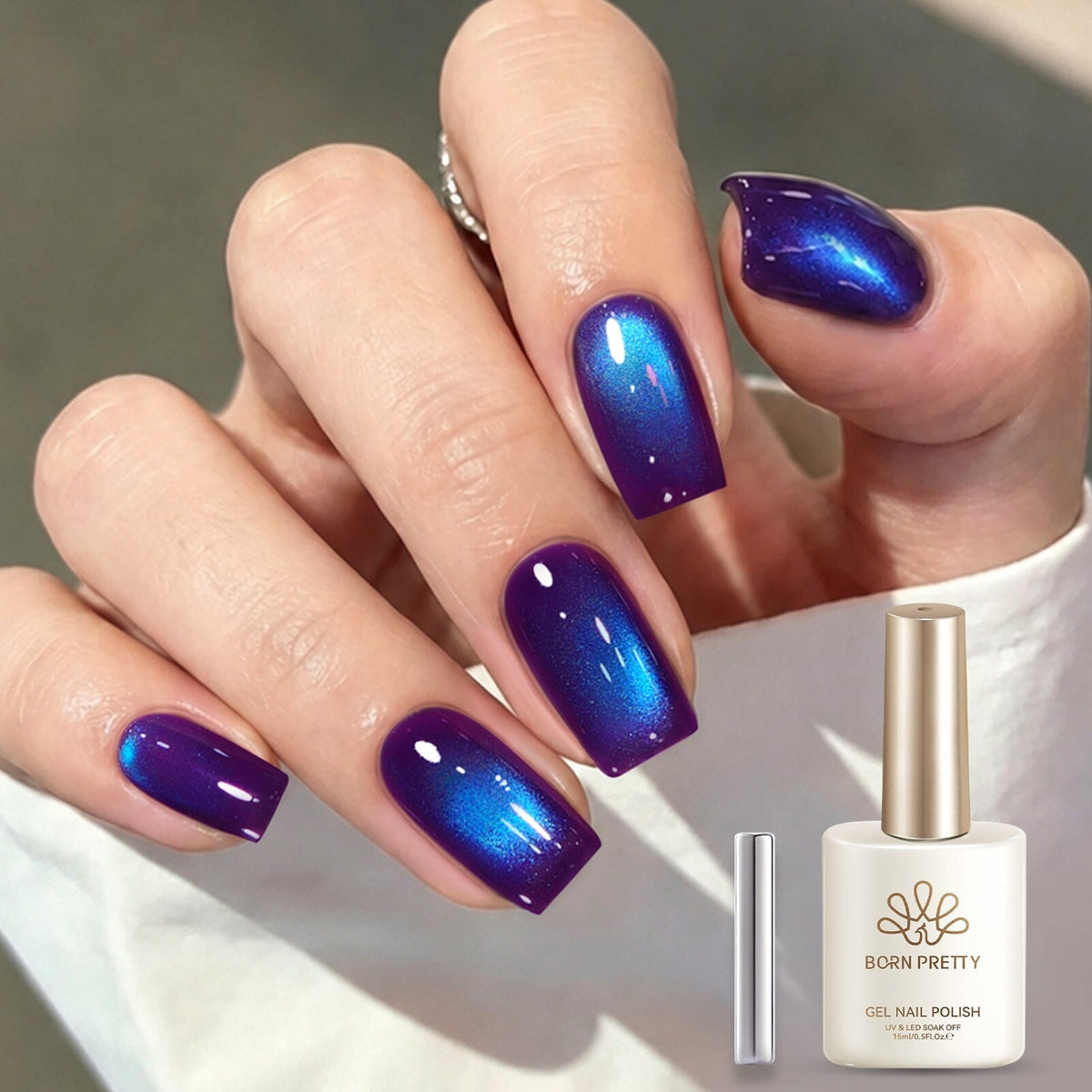 Colored Cat Magnetic Gel MY684 Aurora Violet 15ml Gel Nail Polish BORN PRETTY 