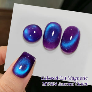 Colored Cat Magnetic Gel MY684 Aurora Violet 15ml Gel Nail Polish BORN PRETTY 