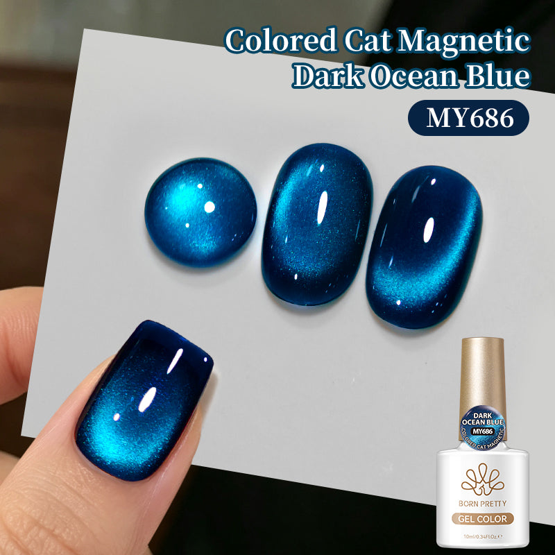 Colored Cat Magnetic Gel MY686 Dark Ocean Blue 10ml