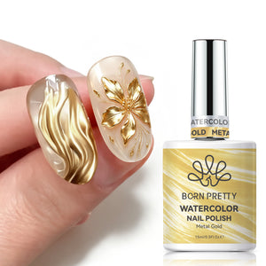 2pcs Set Watercolor Nail Polish & Sculpting Gel