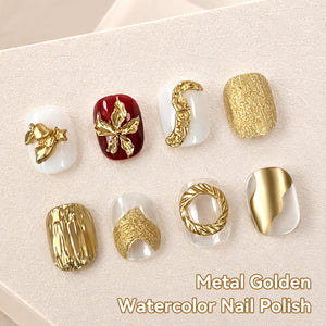 2pcs Set Watercolor Nail Polish & Sculpting Gel