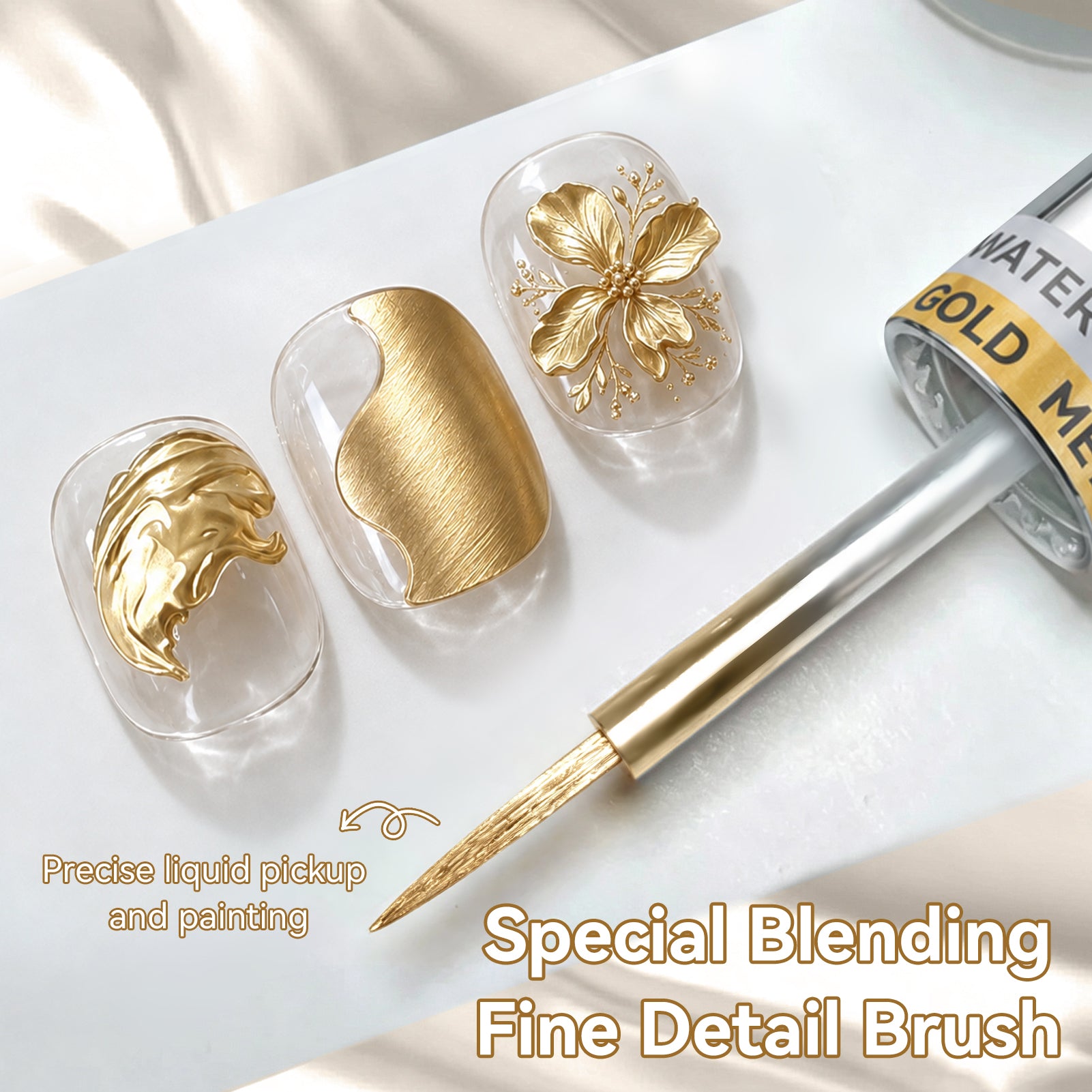 2pcs Set Watercolor Nail Polish & Sculpting Gel