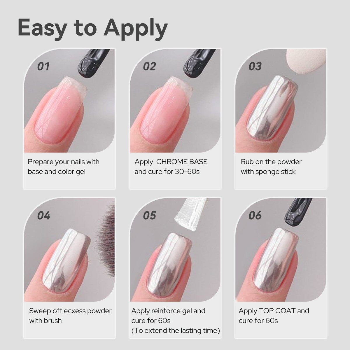 Chrome Base B04 16ml Base & Top Coat BORN PRETTY 