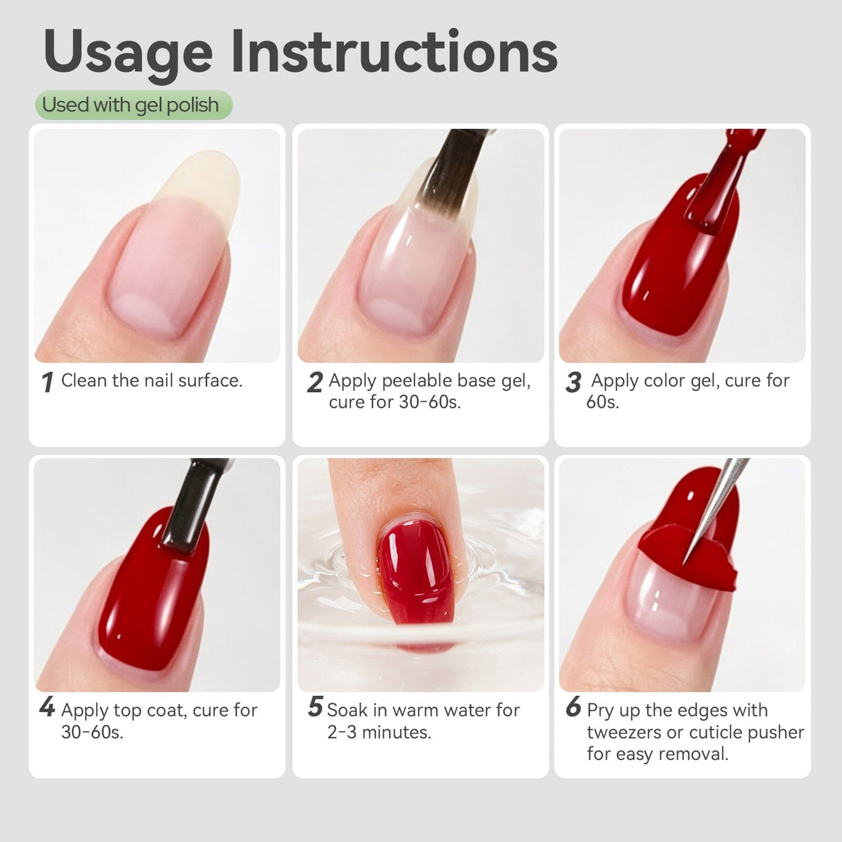 Peelable Base Gel B05 16ml Base & Top Coat BORN PRETTY 