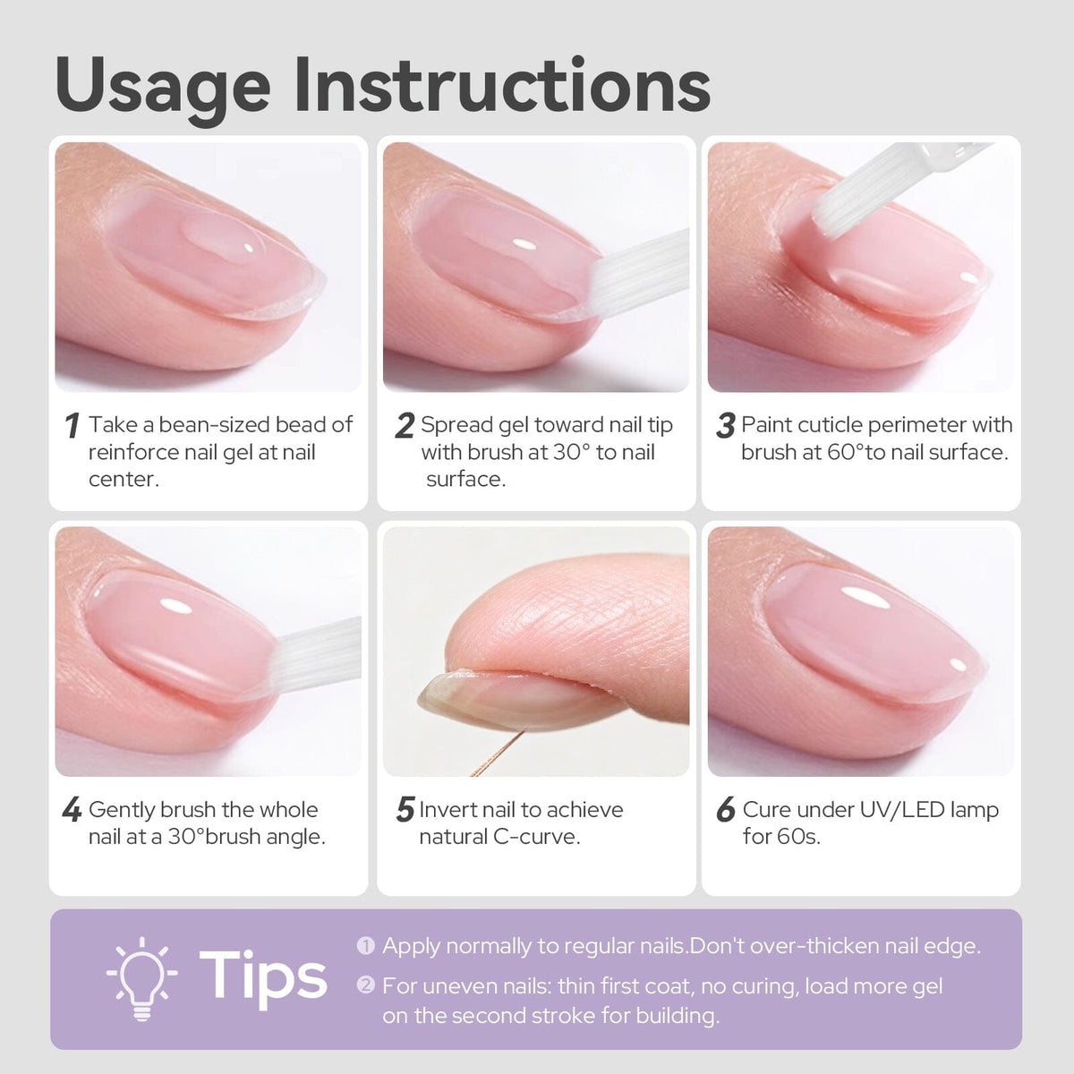 Reinforce Nail Gel B06 16ml Base & Top Coat BORN PRETTY 