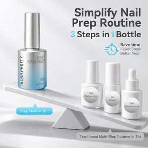 3 In 1 Nail Prep B07 16ml Base & Top Coat BORN PRETTY 