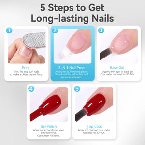 3 In 1 Nail Prep B07 16ml Base & Top Coat BORN PRETTY 