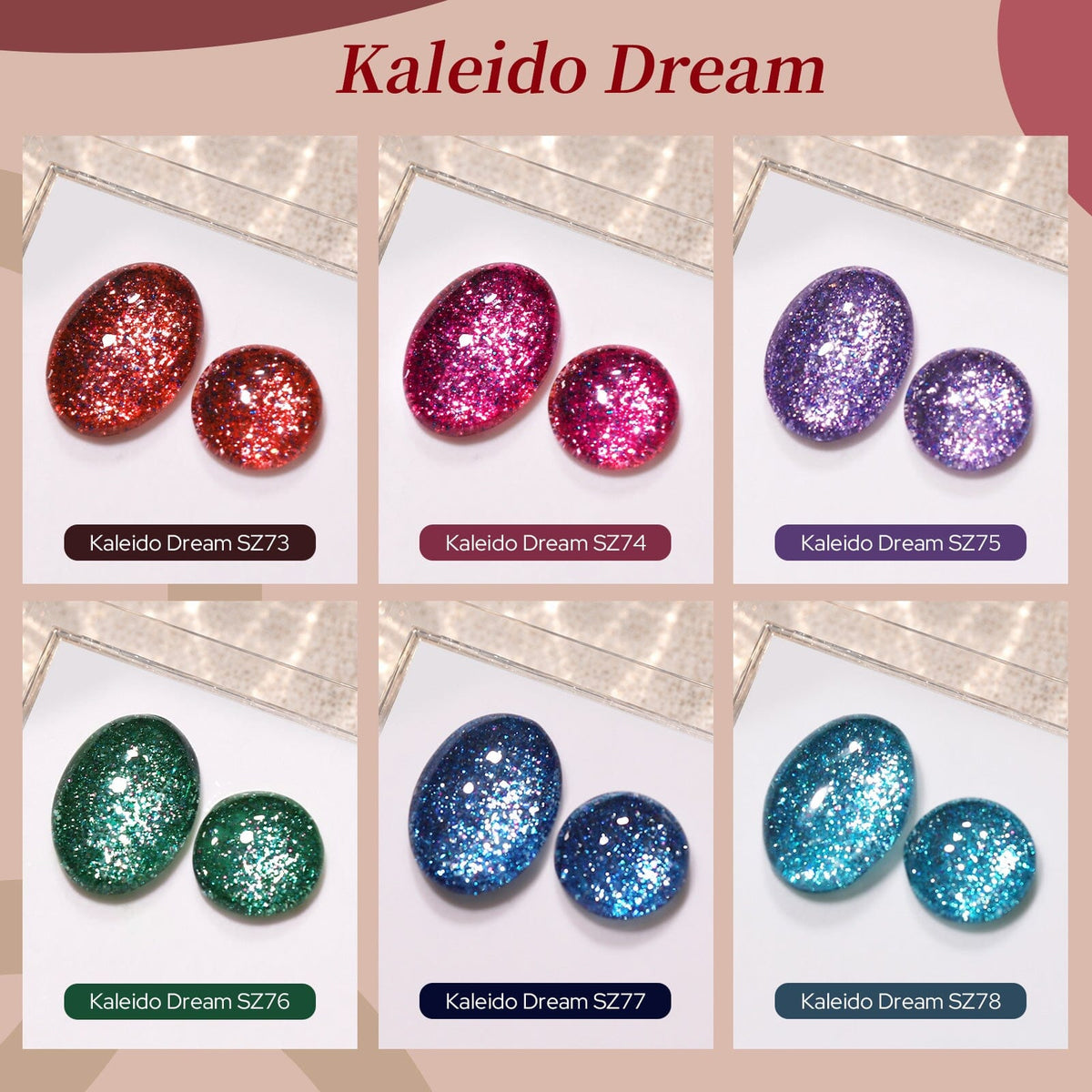 6 Colors Reflective Gel T24 Kaleido Dream 7ml Gel Nail Polish BORN PRETTY 