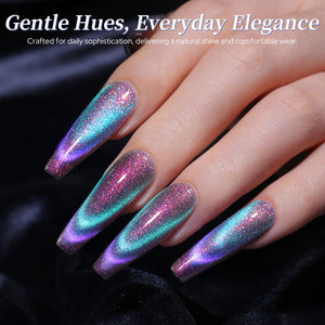 6 Colors Cat Magnetic Nail Polish - Reflective Glass 7ml Nail Polish BORN PRETTY 