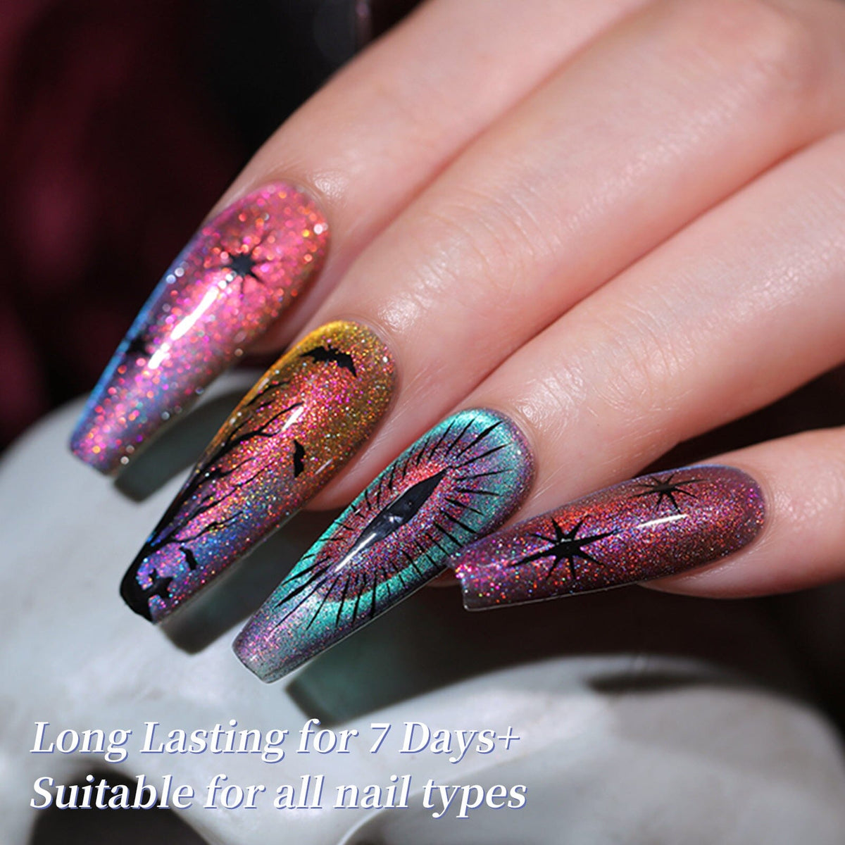 6 Colors Cat Magnetic Nail Polish - Reflective Glass 7ml Nail Polish BORN PRETTY 