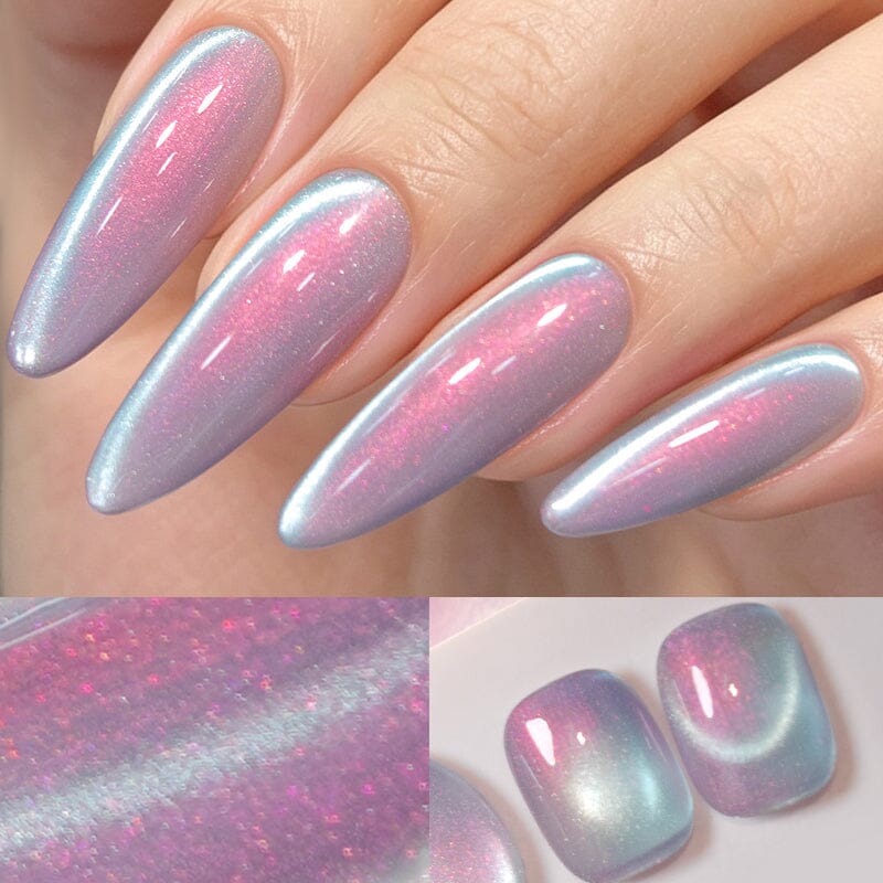 Auroras Cat Magnetic Gel MY708 Taro Ice 10ml Gel Nail Polish BORN PRETTY 