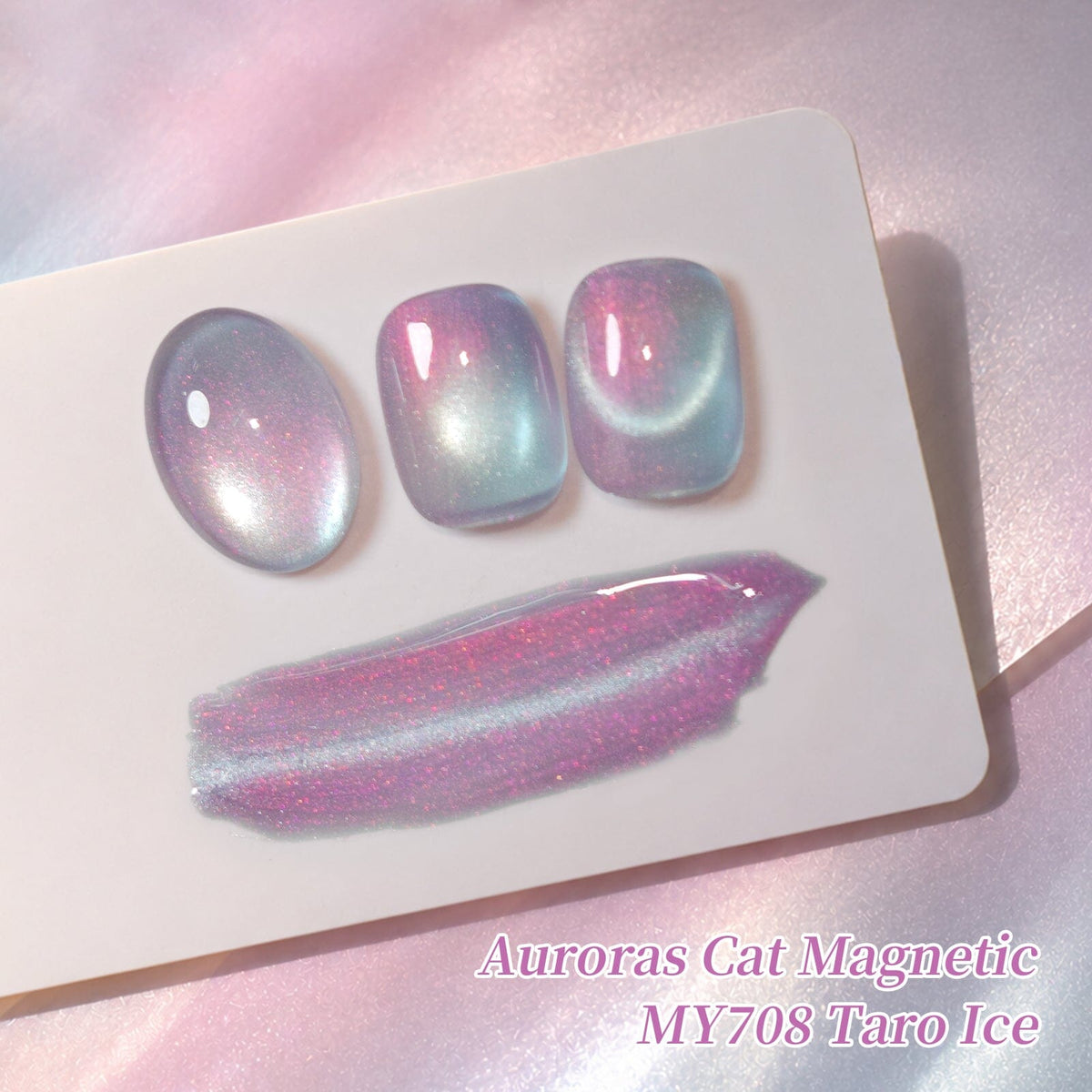 Auroras Cat Magnetic Gel MY708 Taro Ice 15ml Gel Nail Polish BORN PRETTY 