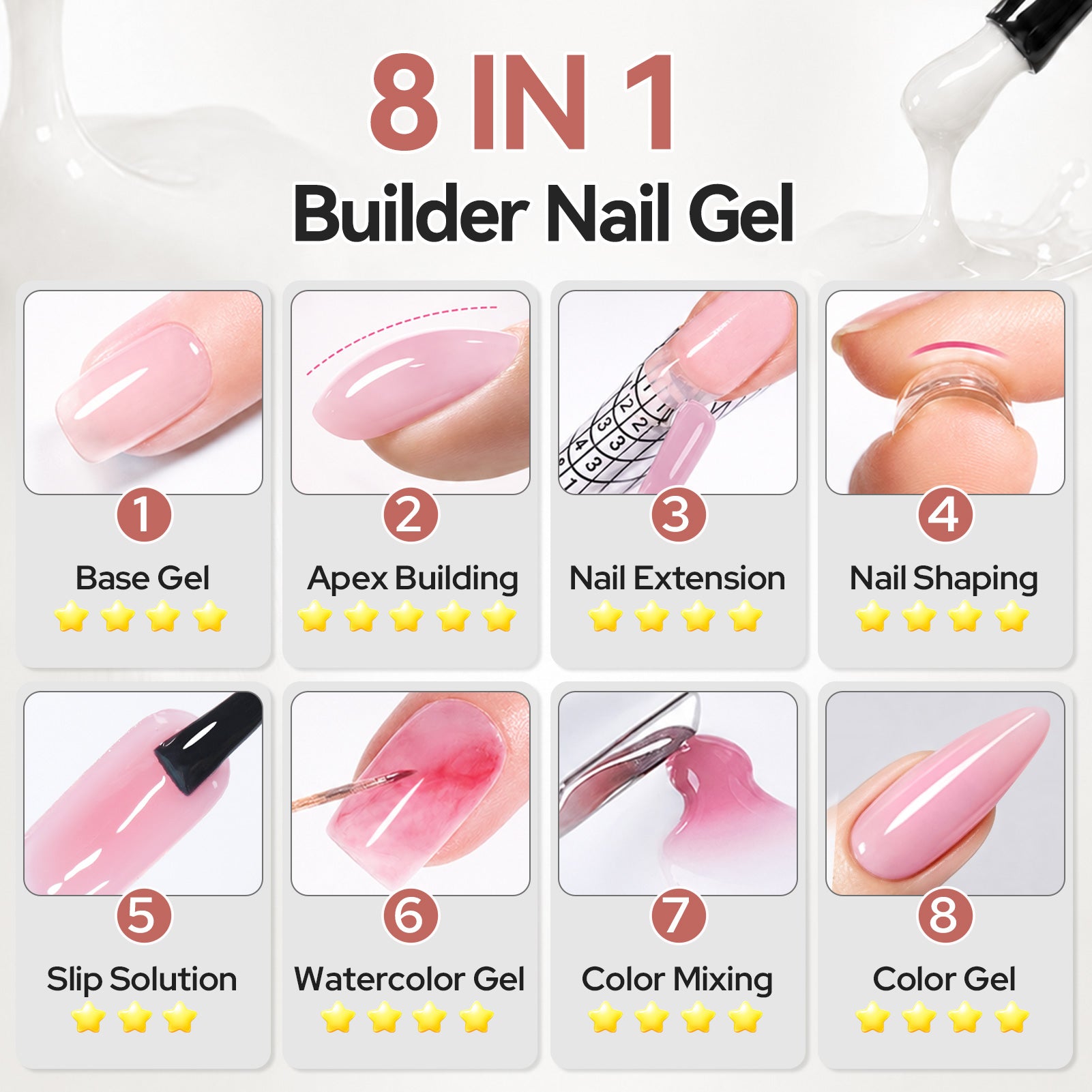 8 IN 1 Builder Gel B18 15ml