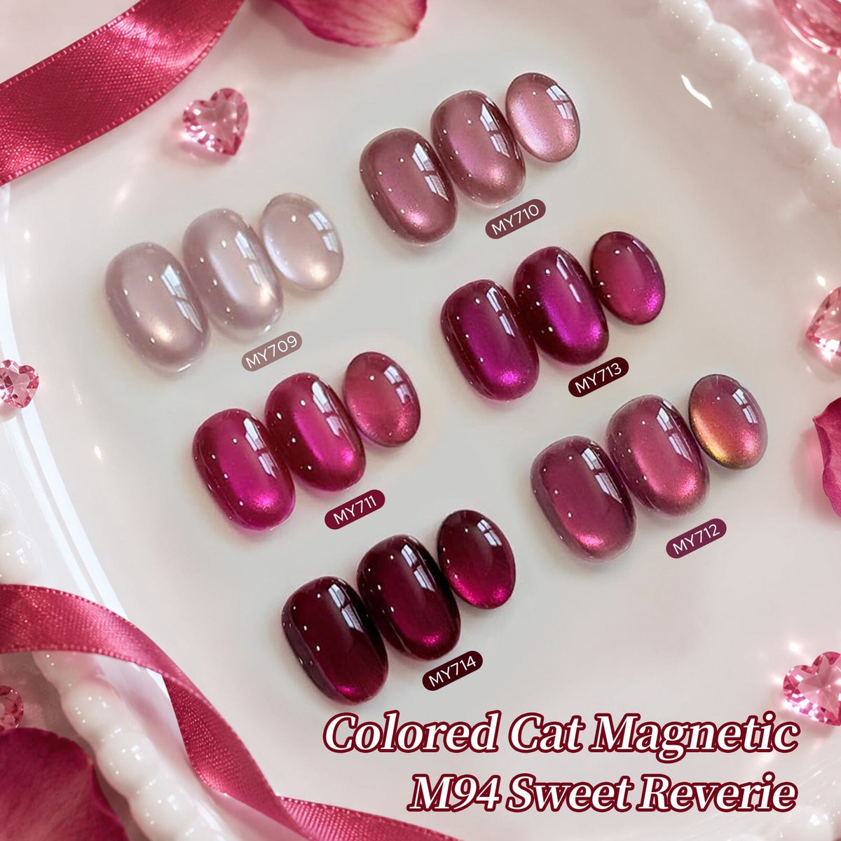 Colored Cat Magnetic Gel M94 Sweet Reverie 7ml Gel Nail Polish BORN PRETTY 