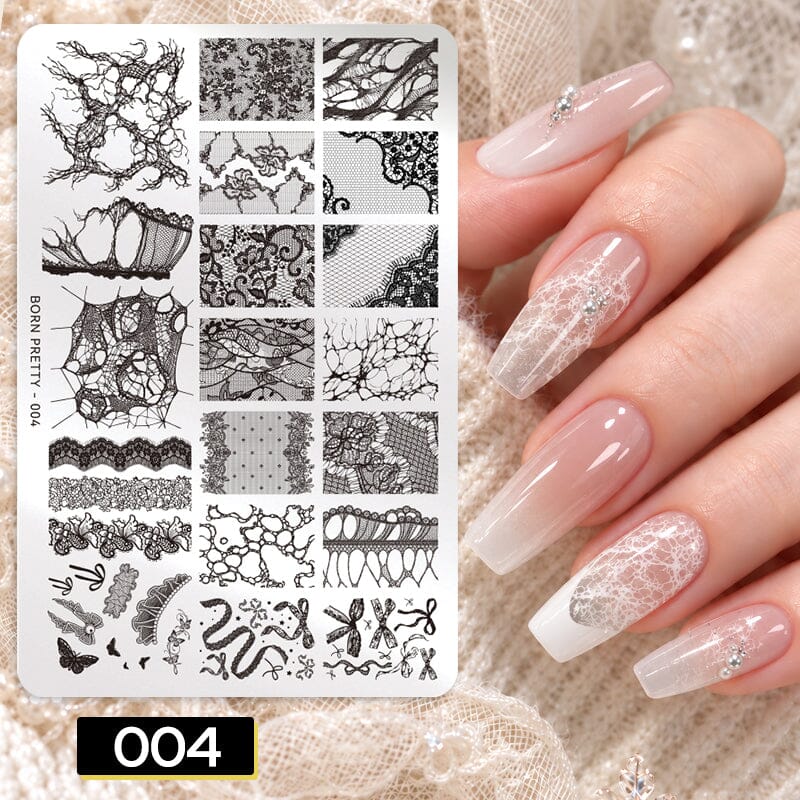 Stamping Plate 004 Nail Art BORN PRETTY 