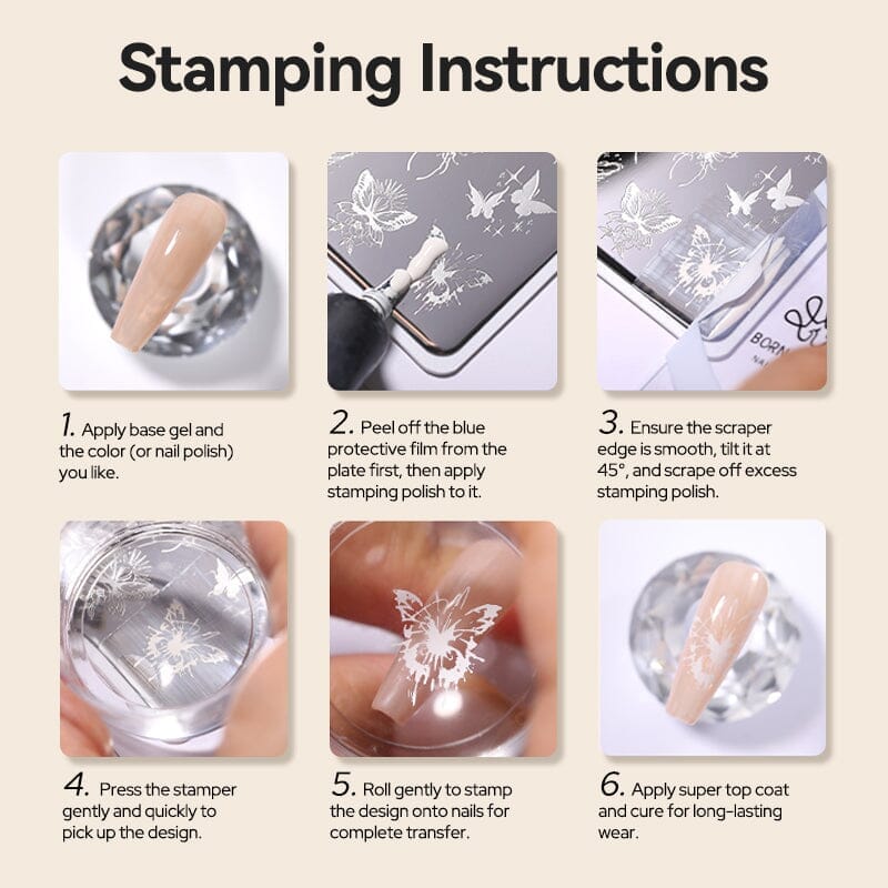 Stamping Plate 004 Nail Art BORN PRETTY 