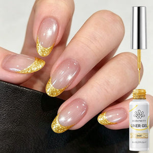 3pcs Gold Liner Gel Set #03 Gel Nail Polish BORN PRETTY 