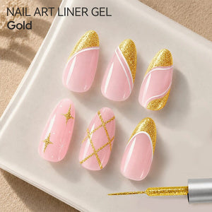 4pcs Gold Liner Gel Set #01 Gel Nail Polish BORN PRETTY 