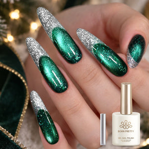 Glitter Cat Magnetic Gel MY717 Fir Mist 15ml Gel Nail Polish BORN PRETTY 