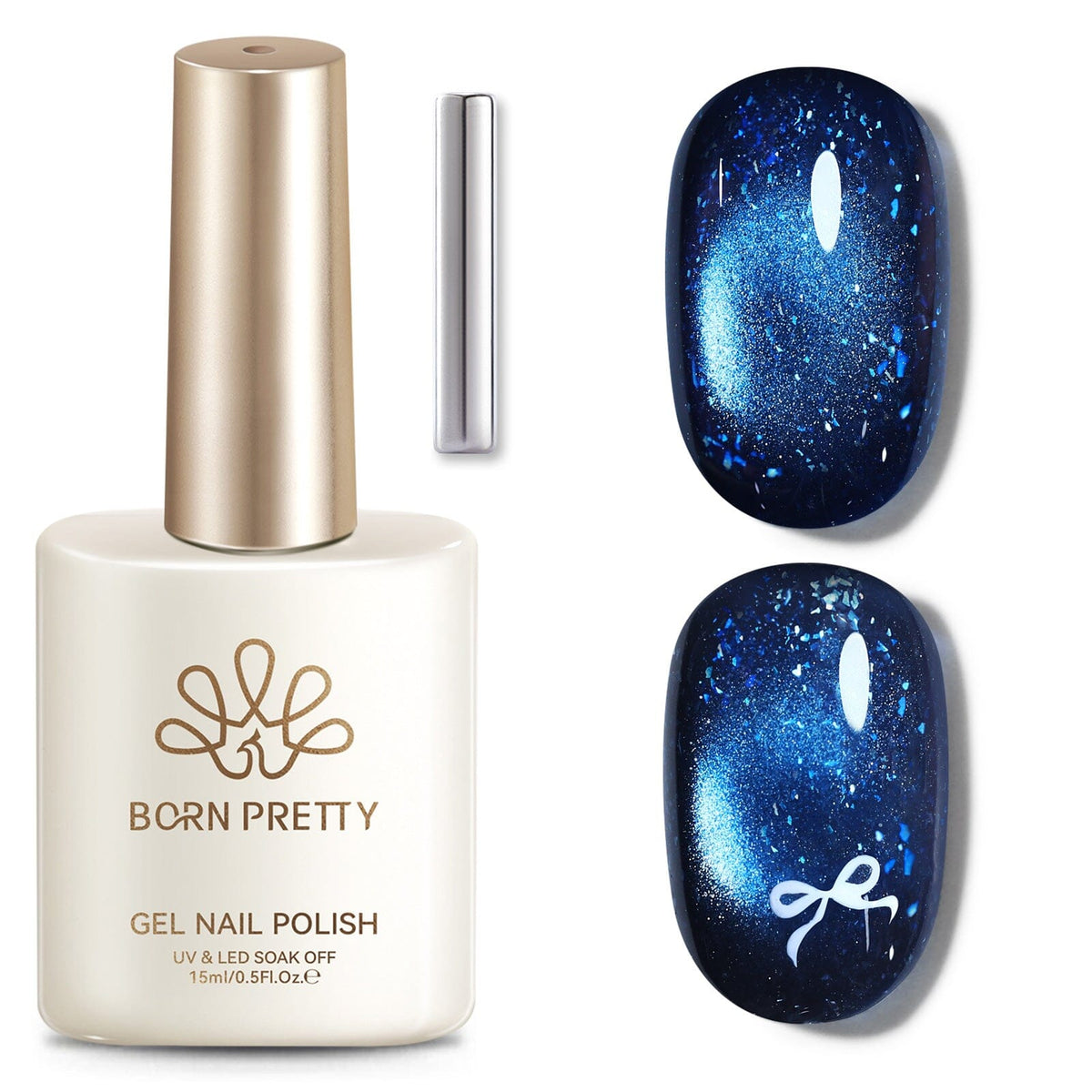 Glitter Cat Magnetic Gel MY718 Star Frost 15ml Gel Nail Polish BORN PRETTY 