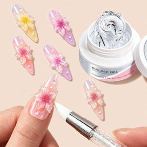 Non‑Stick Hand Builder Gel Clear #01 30g Extension Nail Gel BORN PRETTY 