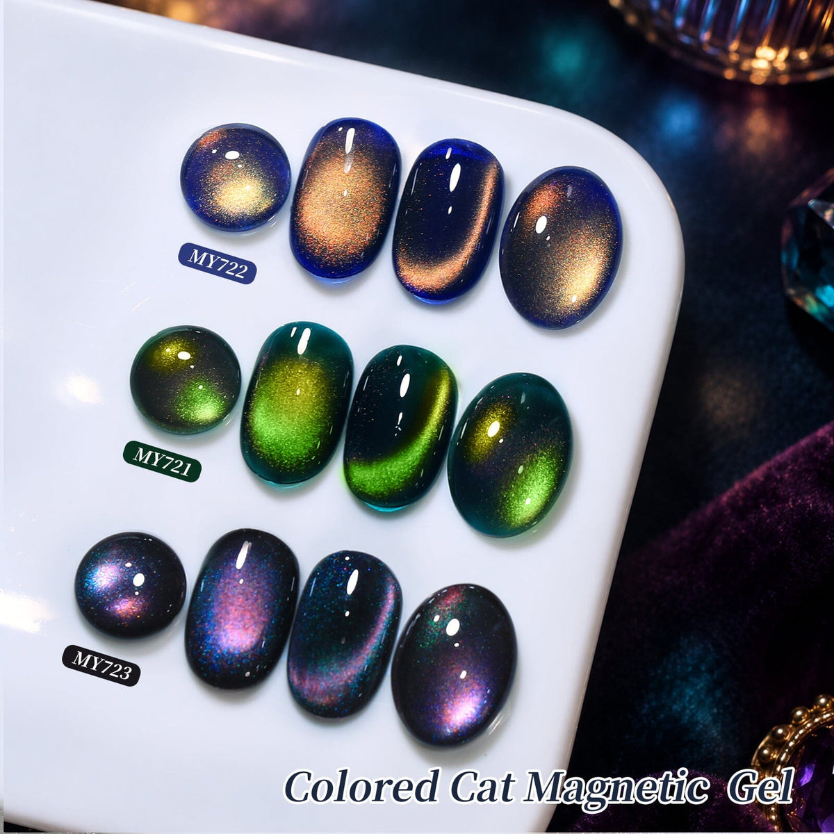 Colored Cat Magnetic Gel MY721 Endless Summer 15ml Gel Nail Polish BORN PRETTY 