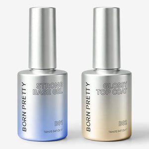 Strong Base Gel B01 & Glossy Top Coat B02 Set 16ml Base & Top Coat BORN PRETTY 
