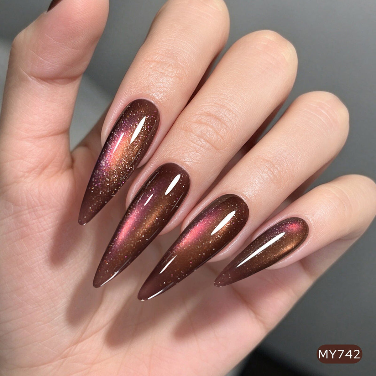 6 Colors Glass Cat Magnetic Gel M98 Desert Dusk 7ml Gel Nail Polish BORN PRETTY 