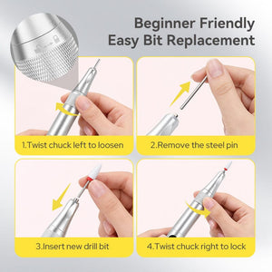 35000RPM Rechargeable Electric Nail Drill Tools & Accessories BORN PRETTY 