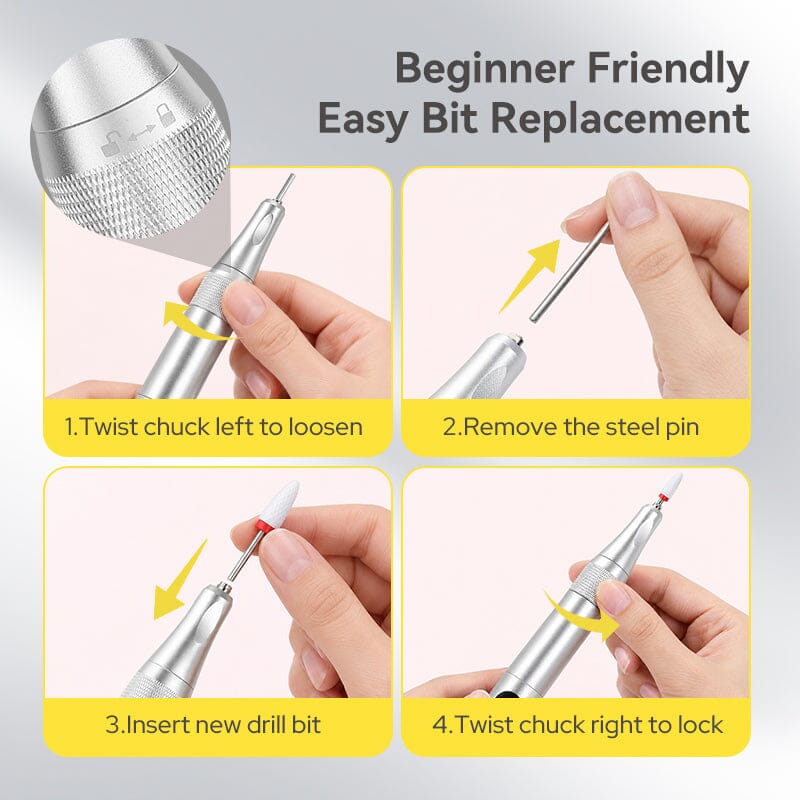 35000RPM Rechargeable Electric Nail Drill Tools & Accessories BORN PRETTY 