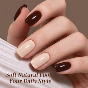 6 Colors Gel Set S80 Mocha Midnight 7ml Gel Nail Polish BORN PRETTY 