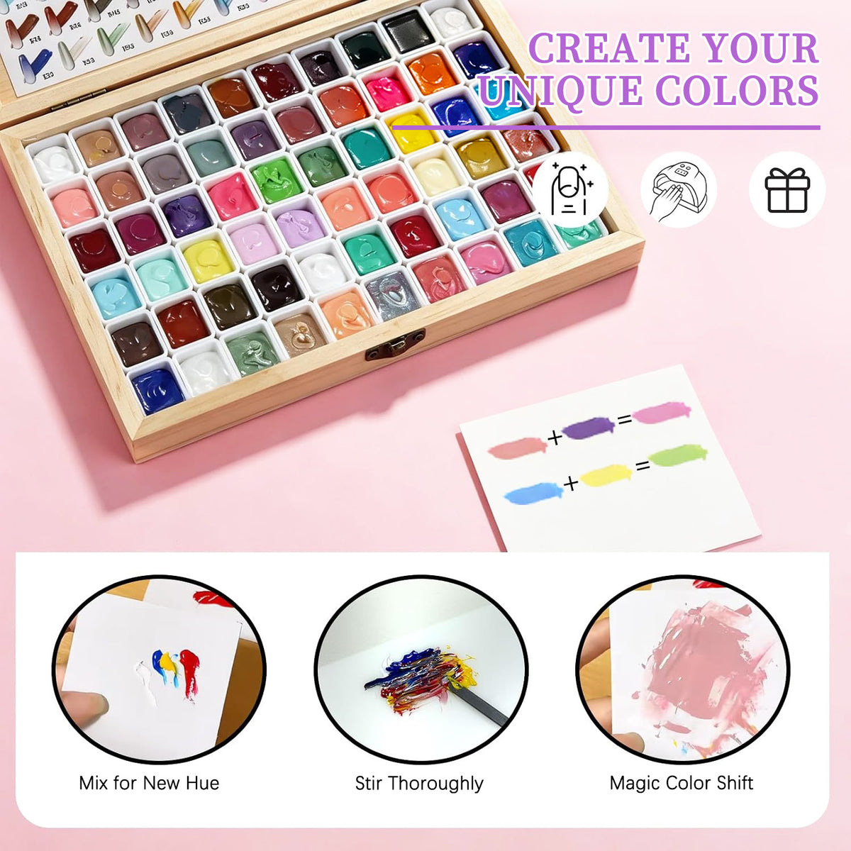60 Colors Pat Painting Gel Set Gel Nail Polish No Brand 
