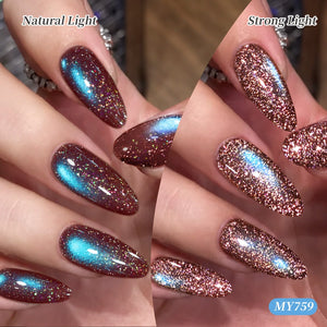 6 Colors Reflective Cat Magnetic Gel M101 Dreamy Star 7ml Gel Nail Polish BORN PRETTY 