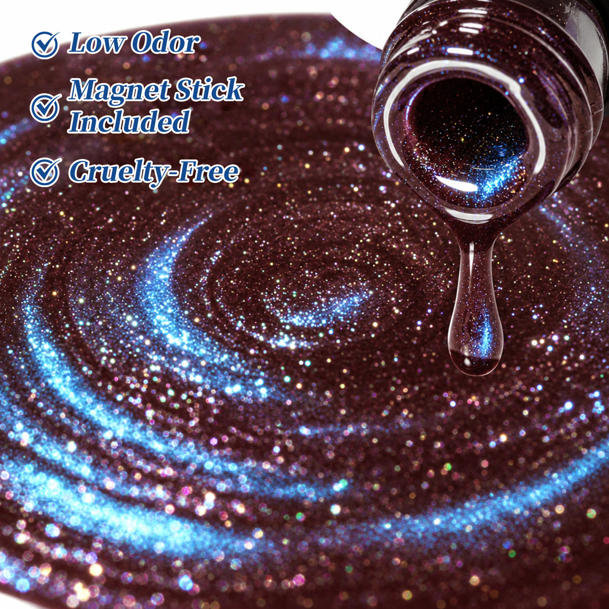 6 Colors Reflective Cat Magnetic Gel M101 Dreamy Star 7ml Gel Nail Polish BORN PRETTY 