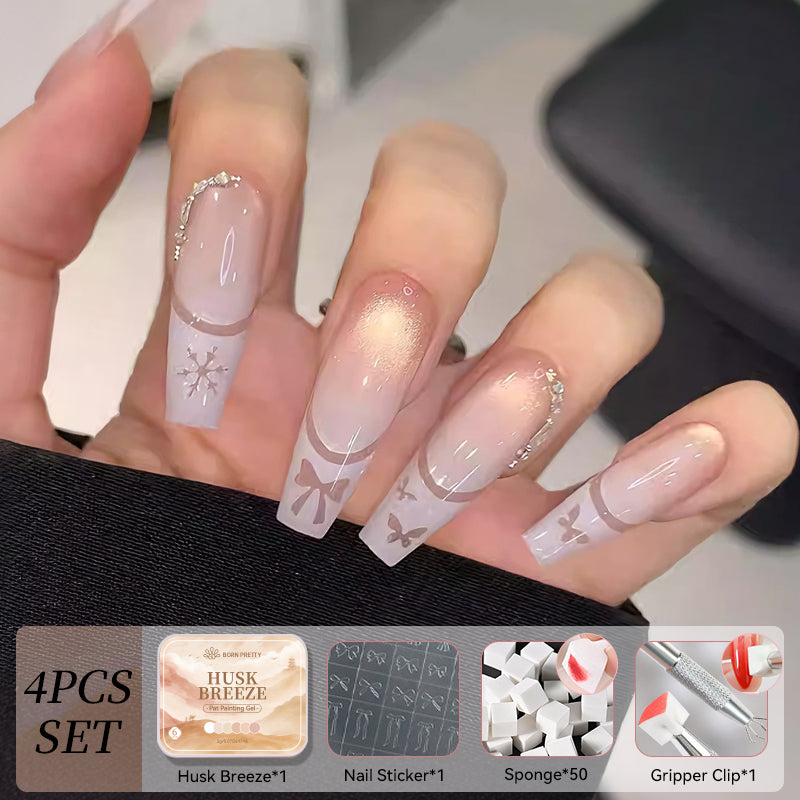 6 Colors Pat Painting Gel Set
